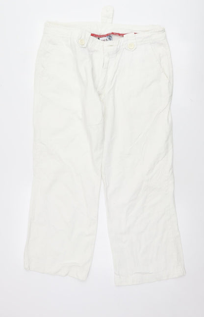 Colours of The World Womens White   Trousers  Size 14 L25 in
