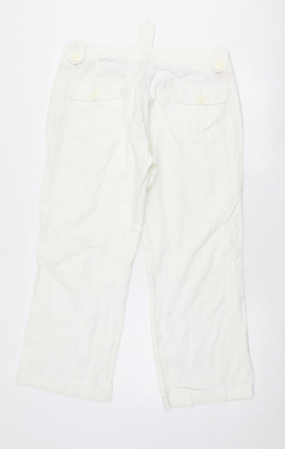 Colours of The World Womens White   Trousers  Size 14 L25 in