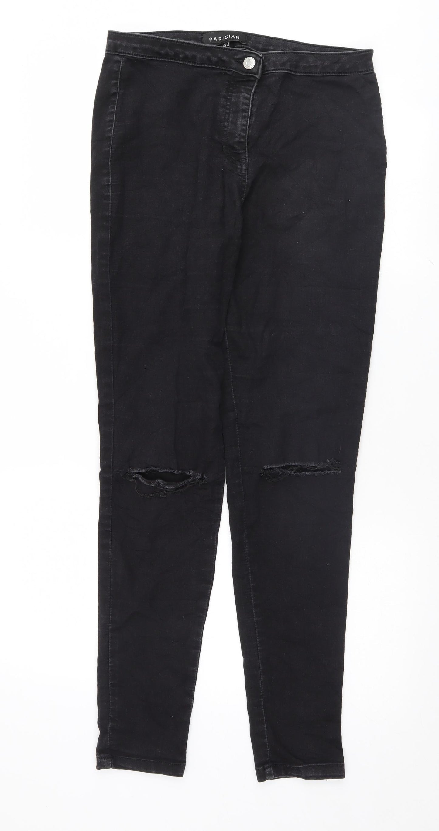 PARISIAN Womens Black   Skinny Jeans Size 12 L28.5 in