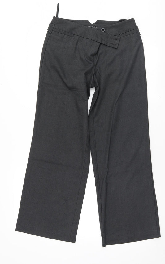 Womens UK Size 8 Marks and Spencer Regular Fit  Grey Trousers
