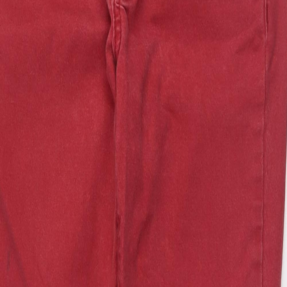 Womens UK Size 8 yes yes Regular Fit Skinny Red Jeans