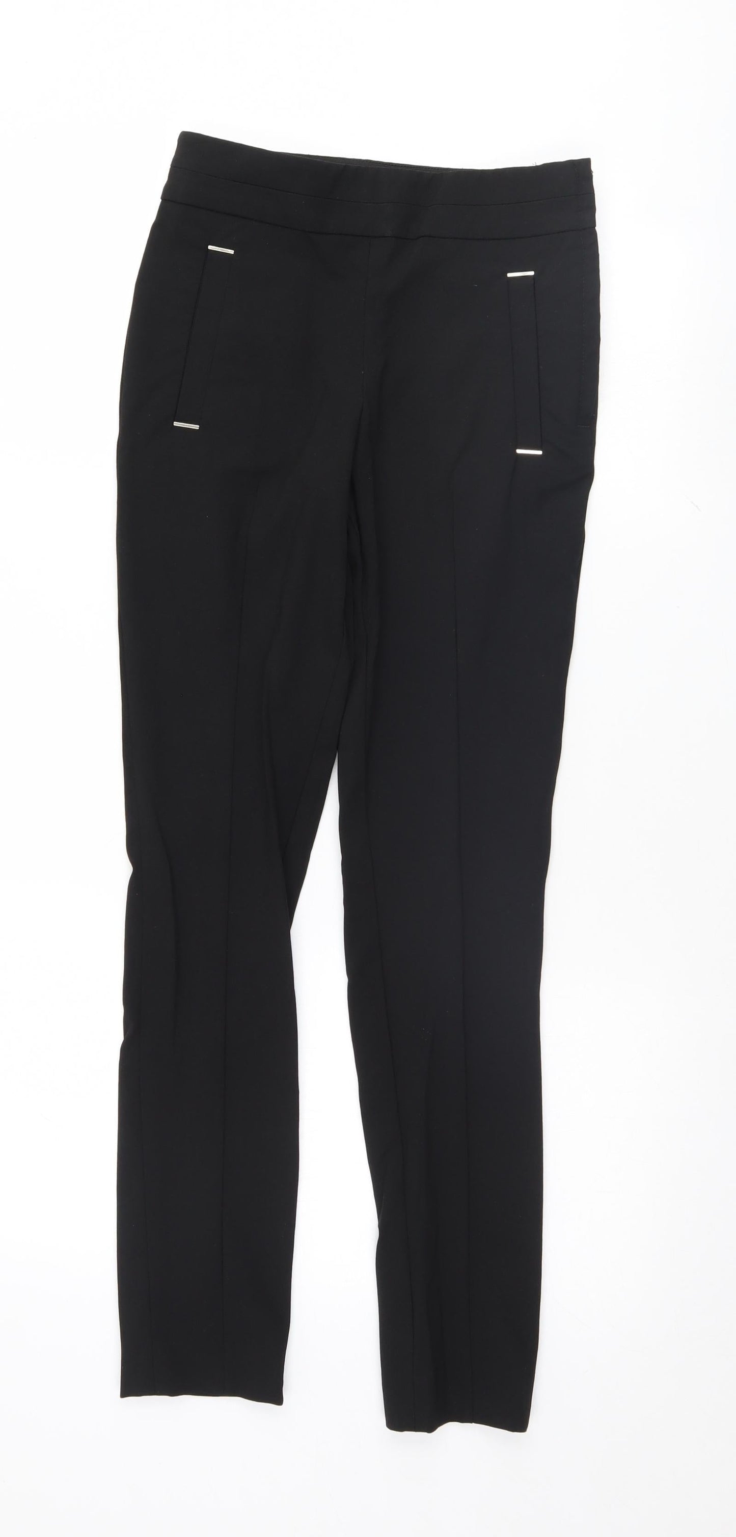Womens UK Size 4 H&M Regular Fit  Black Trousers