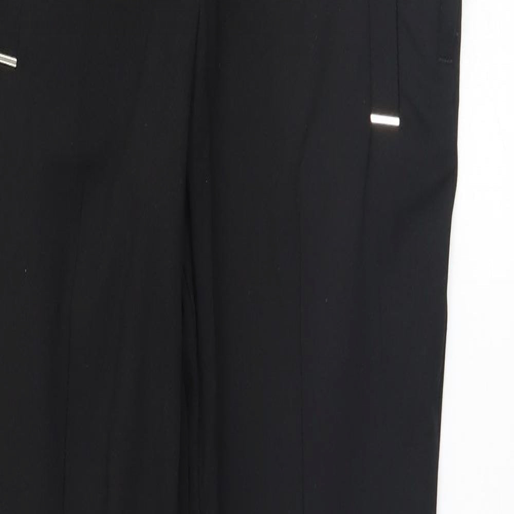 Womens UK Size 4 H&M Regular Fit  Black Trousers