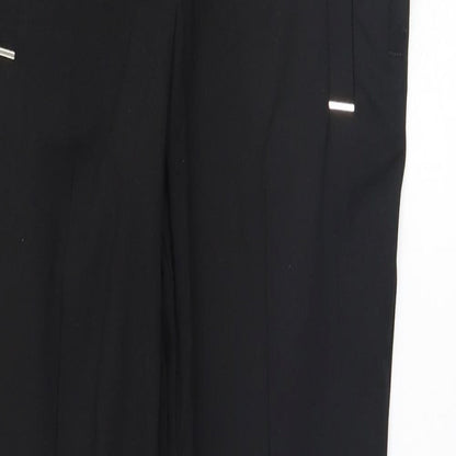 Womens UK Size 4 H&M Regular Fit  Black Trousers