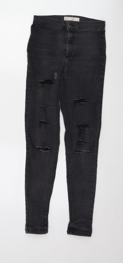 Topshop Womens Black   Skinny Jeans Size 28 L28 in