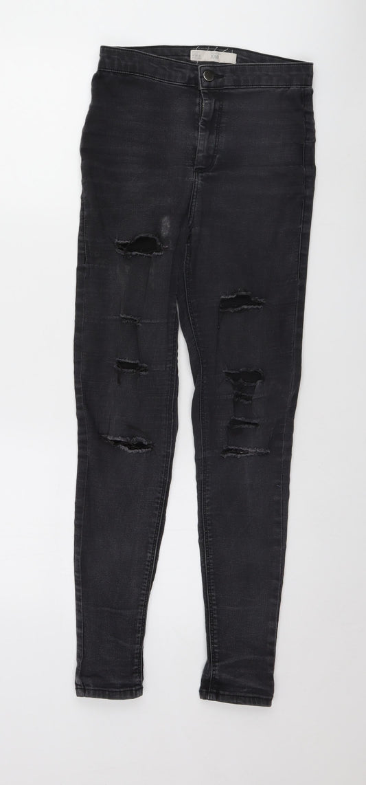 Topshop Womens Black   Skinny Jeans Size 28 L28 in