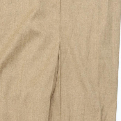 Womens UK Size 42 Preworn Regular Fit  Brown Trousers