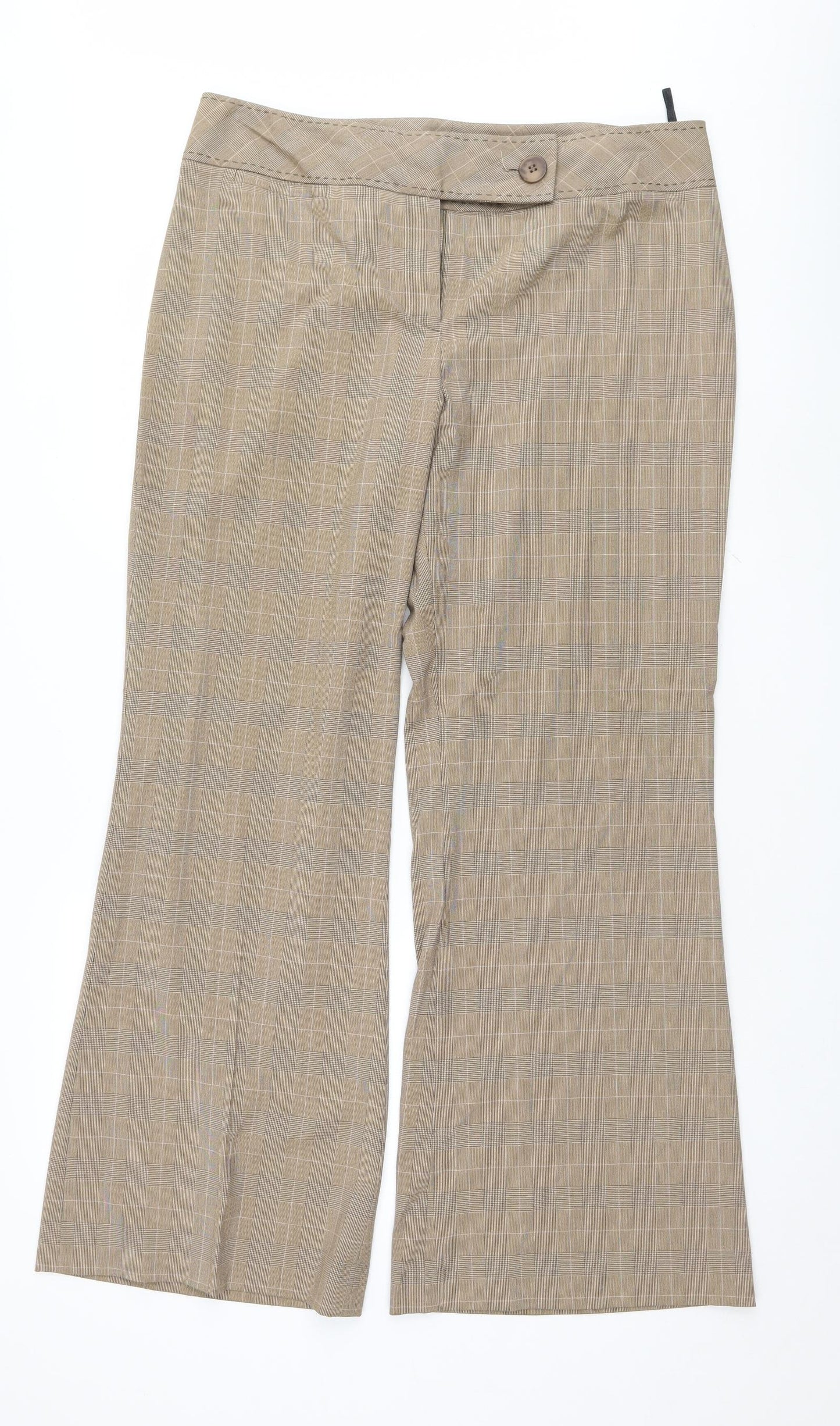 Womens UK Size 16 Dunnes Stores Regular Fit  Brown Trousers