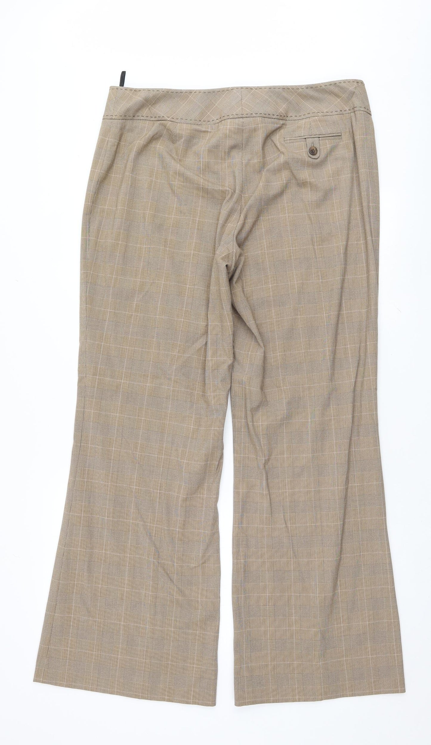 Womens UK Size 16 Dunnes Stores Regular Fit  Brown Trousers