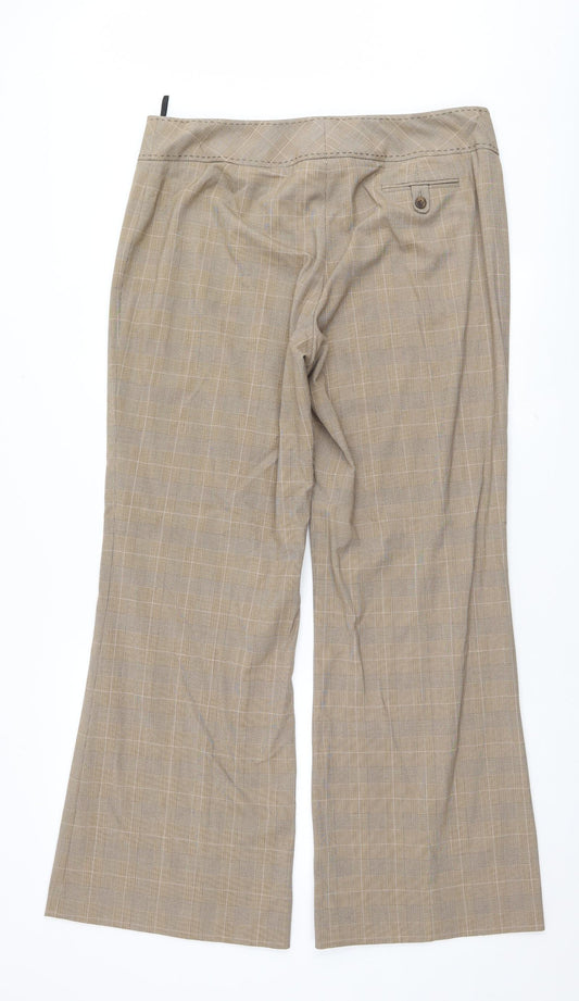 Womens UK Size 16 Dunnes Stores Regular Fit  Brown Trousers
