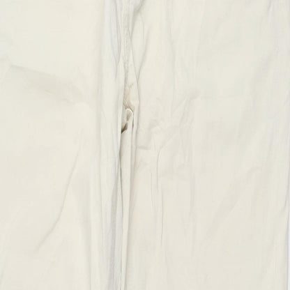 Womens UK Size L Cropp Regular Fit Skinny White Jeans