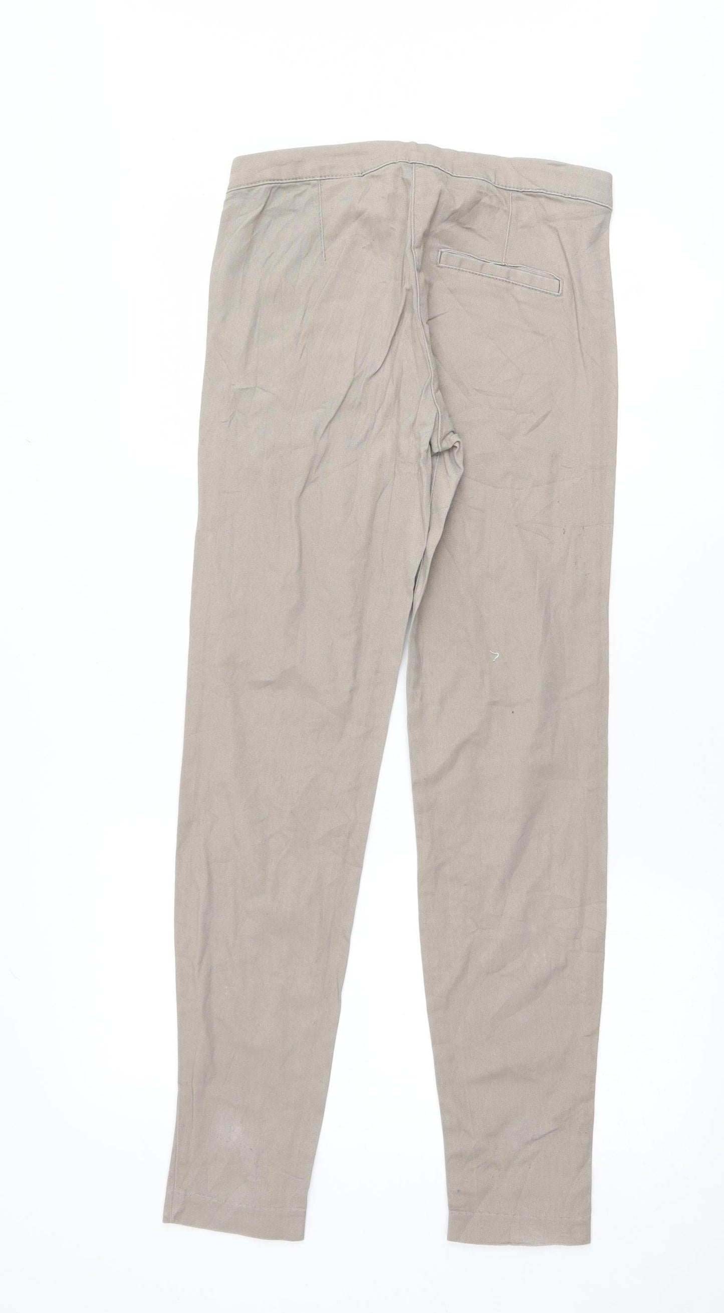 Womens UK Size 8 H&M Regular Fit  Beige Trousers