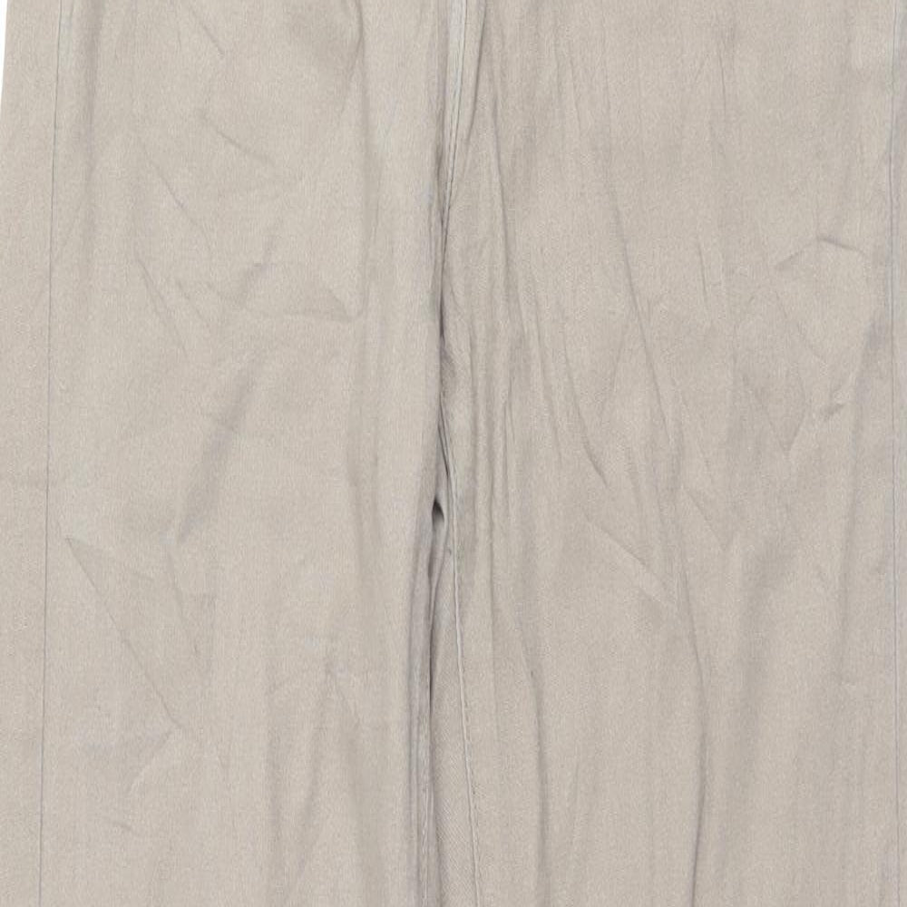 Womens UK Size 8 H&M Regular Fit  Beige Trousers