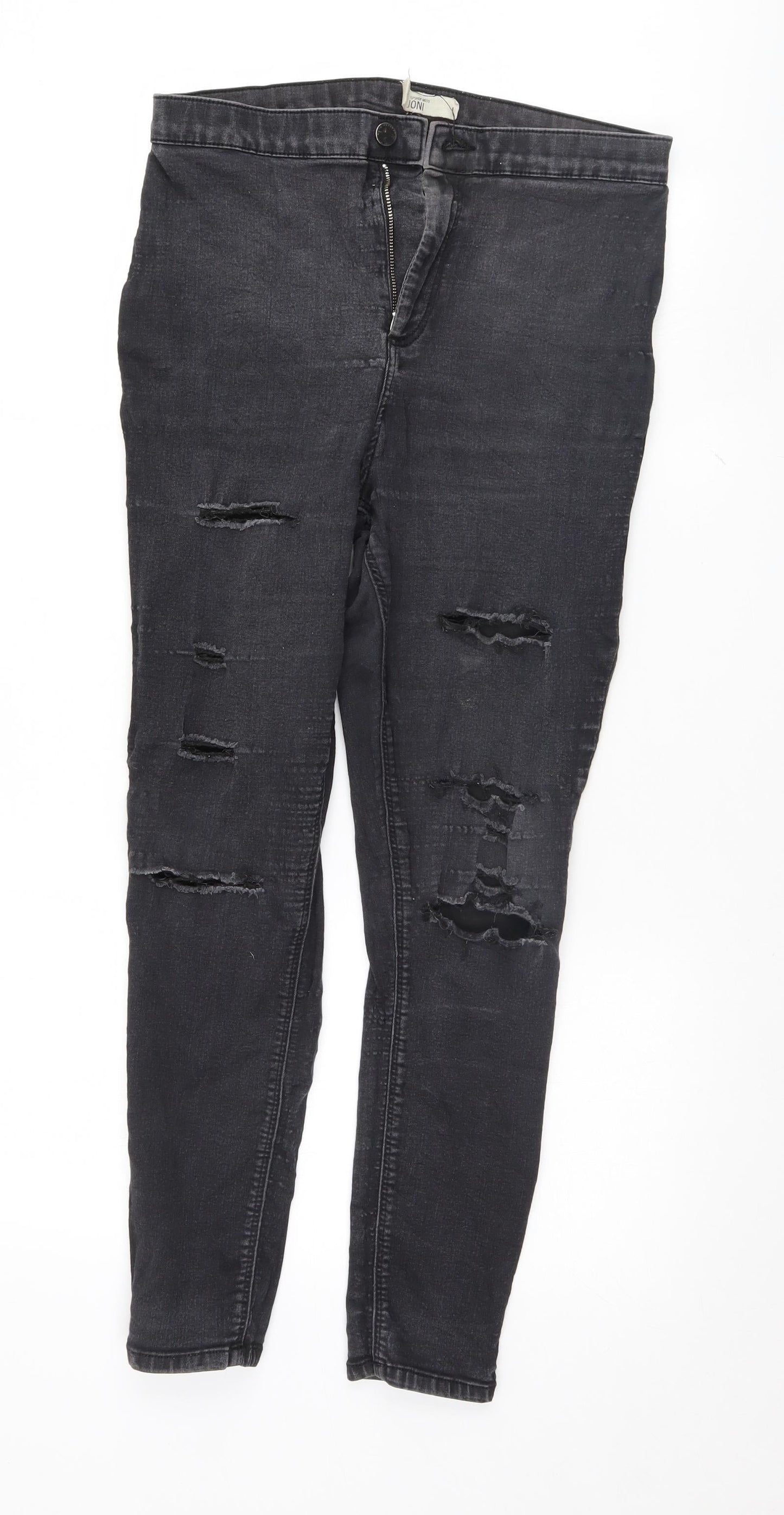 Topshop Womens Black   Skinny Jeans Size 34 L26 in