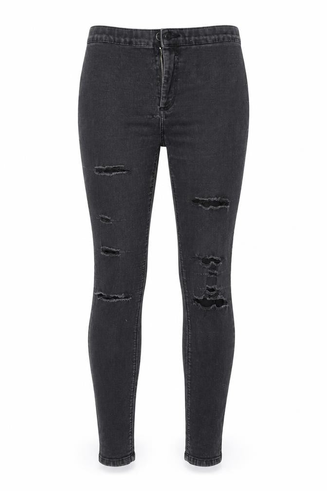 Womens UK Size 34 Topshop Regular Fit Skinny Black Jeans