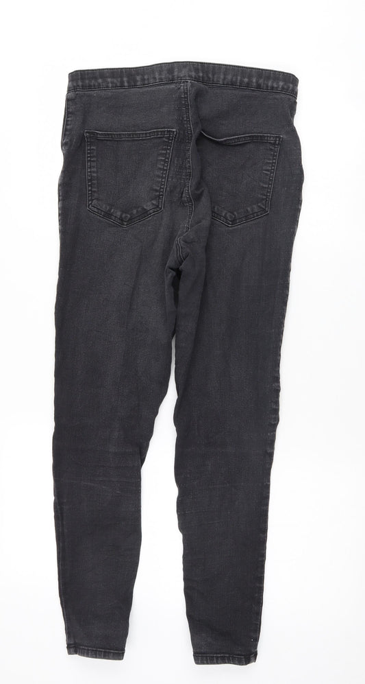 Topshop Womens Black   Skinny Jeans Size 34 L26 in