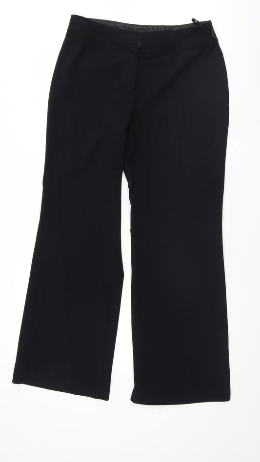 Womens UK Size 14 Marks and Spencer Regular Fit  Black Trousers