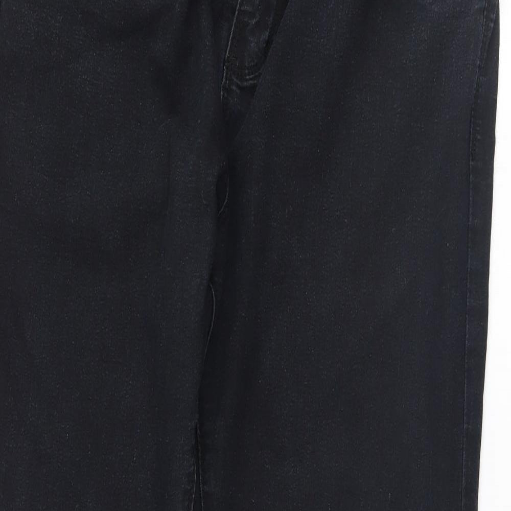 Denim & Co. Womens Black   Skinny Jeans Size 14 L26 in