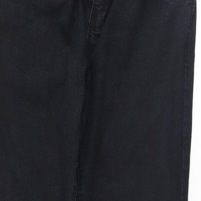 Denim & Co. Womens Black   Skinny Jeans Size 14 L26 in