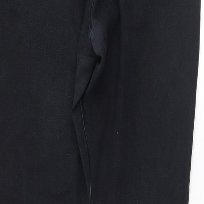 Denim & Co. Womens Black   Skinny Jeans Size 14 L26 in