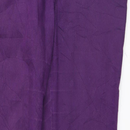 Preworn Womens Purple   Straight Jeans Size 34 L30 in
