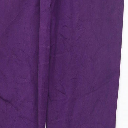 Preworn Womens Purple   Straight Jeans Size 34 L30 in