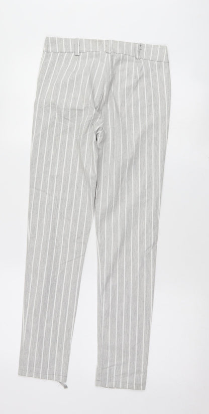 Womens UK Size S Preworn Regular Fit  Grey Trousers