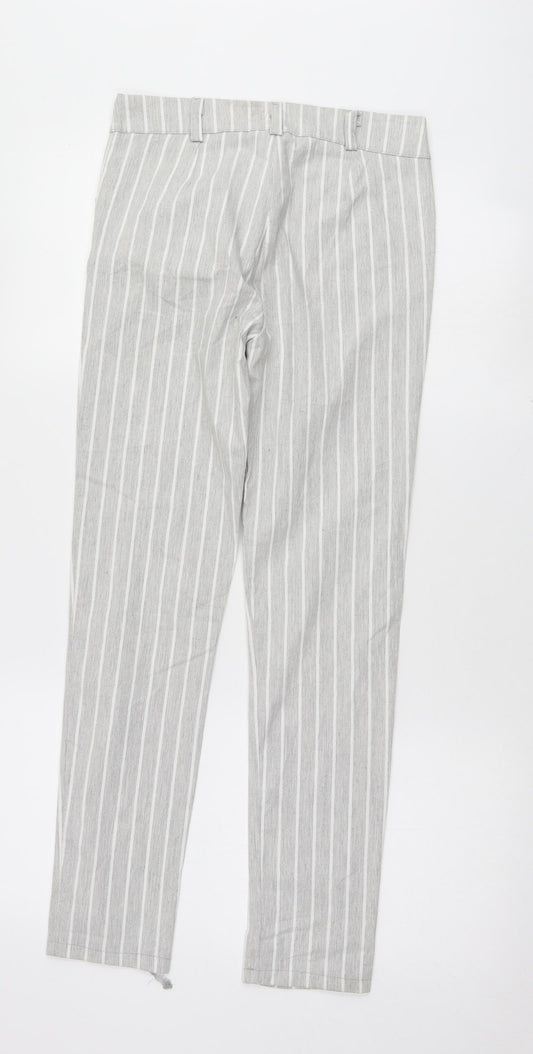 Womens UK Size S Preworn Regular Fit  Grey Trousers