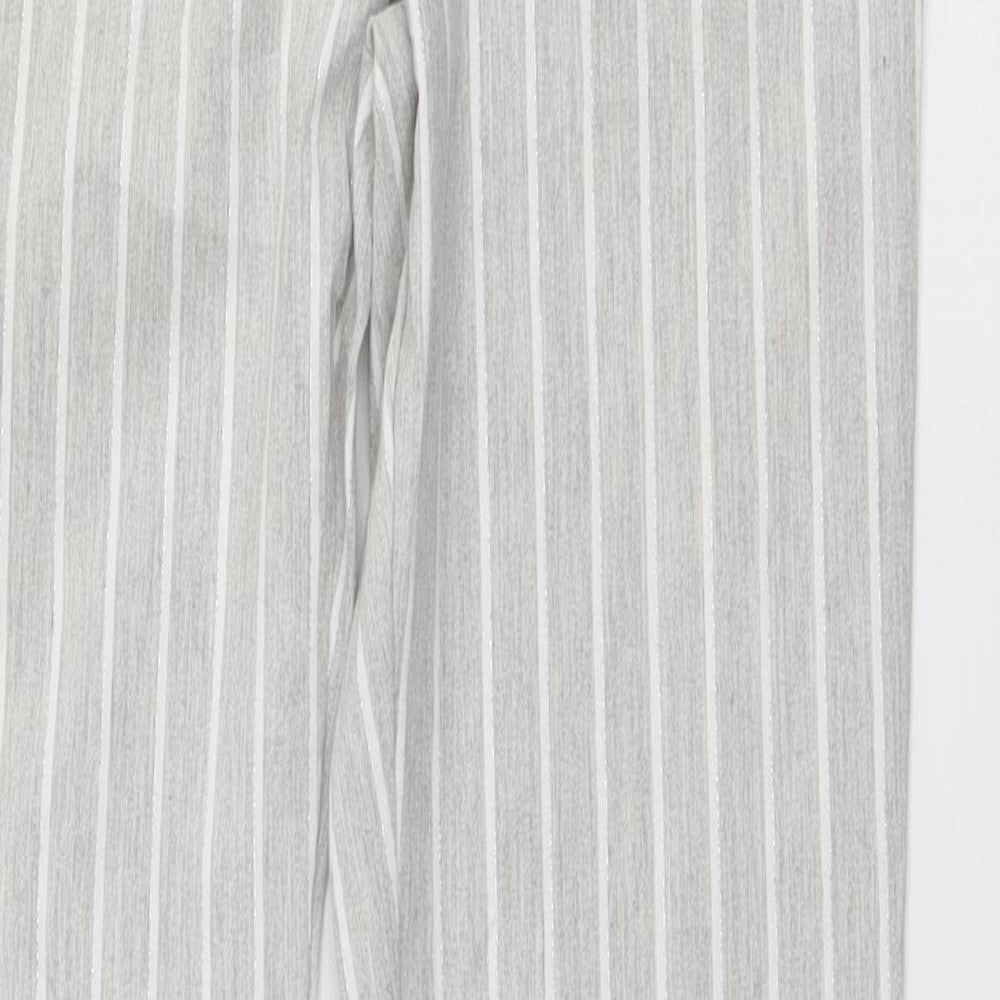 Womens UK Size S Preworn Regular Fit  Grey Trousers