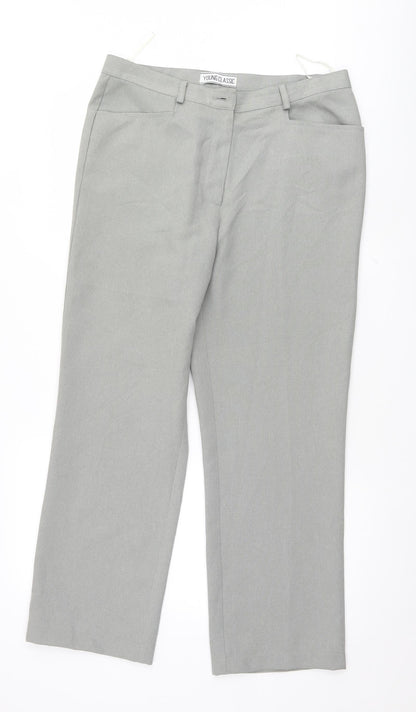 Young Classics Womens Grey   Trousers  Size 33 L26.5 in
