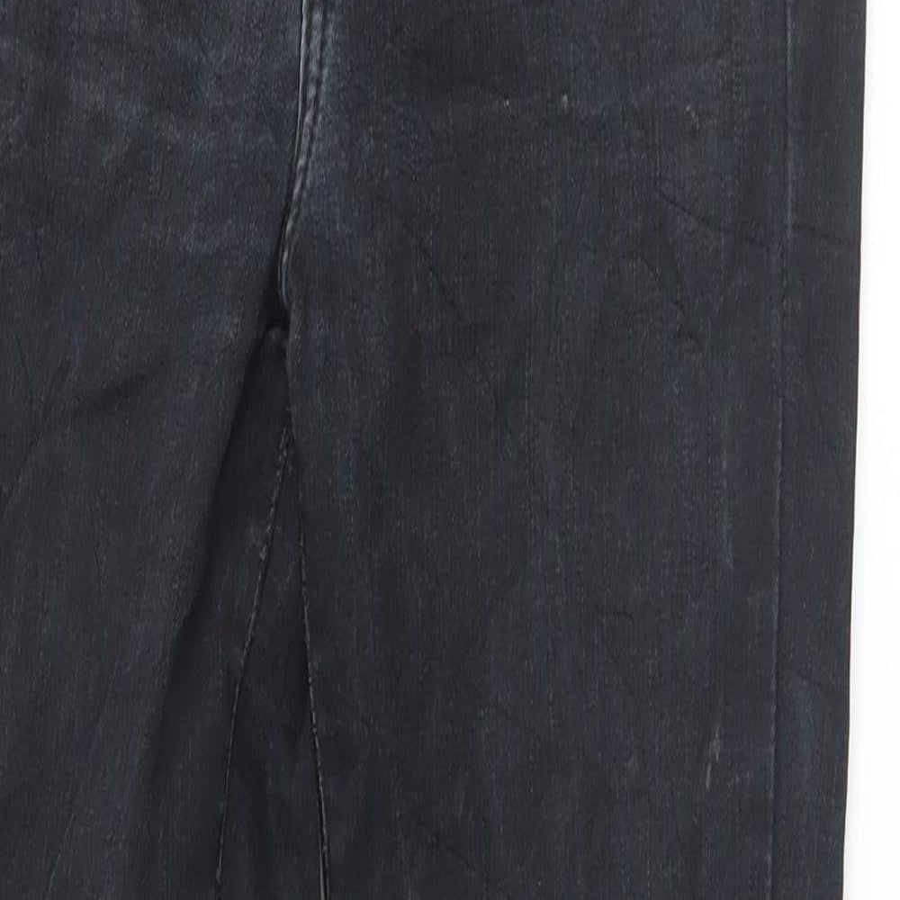 Womens UK Size 26 Preworn Regular Fit Skinny Black Jeans