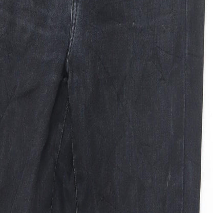 Womens UK Size 26 Preworn Regular Fit Skinny Black Jeans