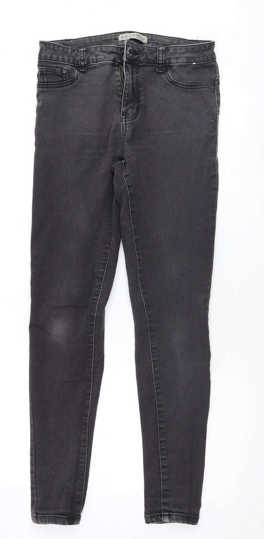 Denim & Co. Womens Black   Skinny Jeans Size 10 L28.5 in