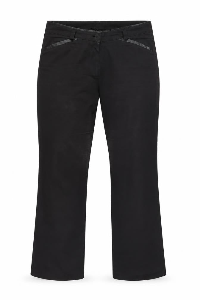 Womens UK Size 35 Preworn Regular Fit  Black Trousers