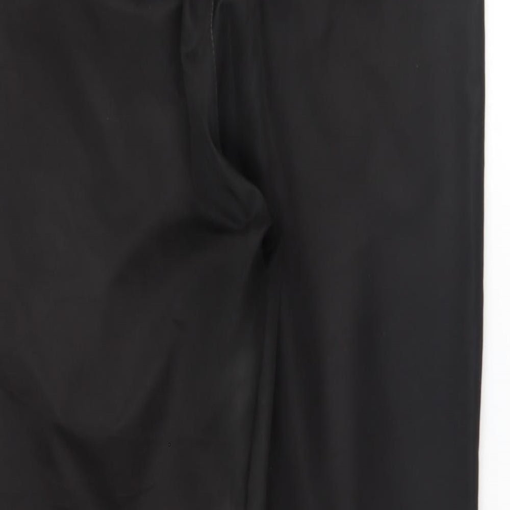Womens UK Size 35 Preworn Regular Fit  Black Trousers