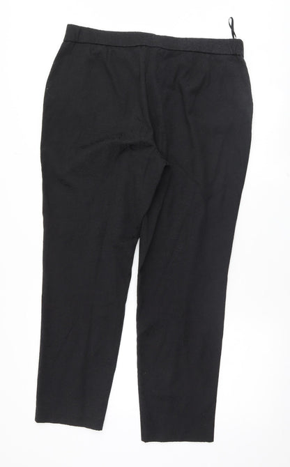 Womens UK Size 14 David Emanuel Regular Fit  Black Trousers