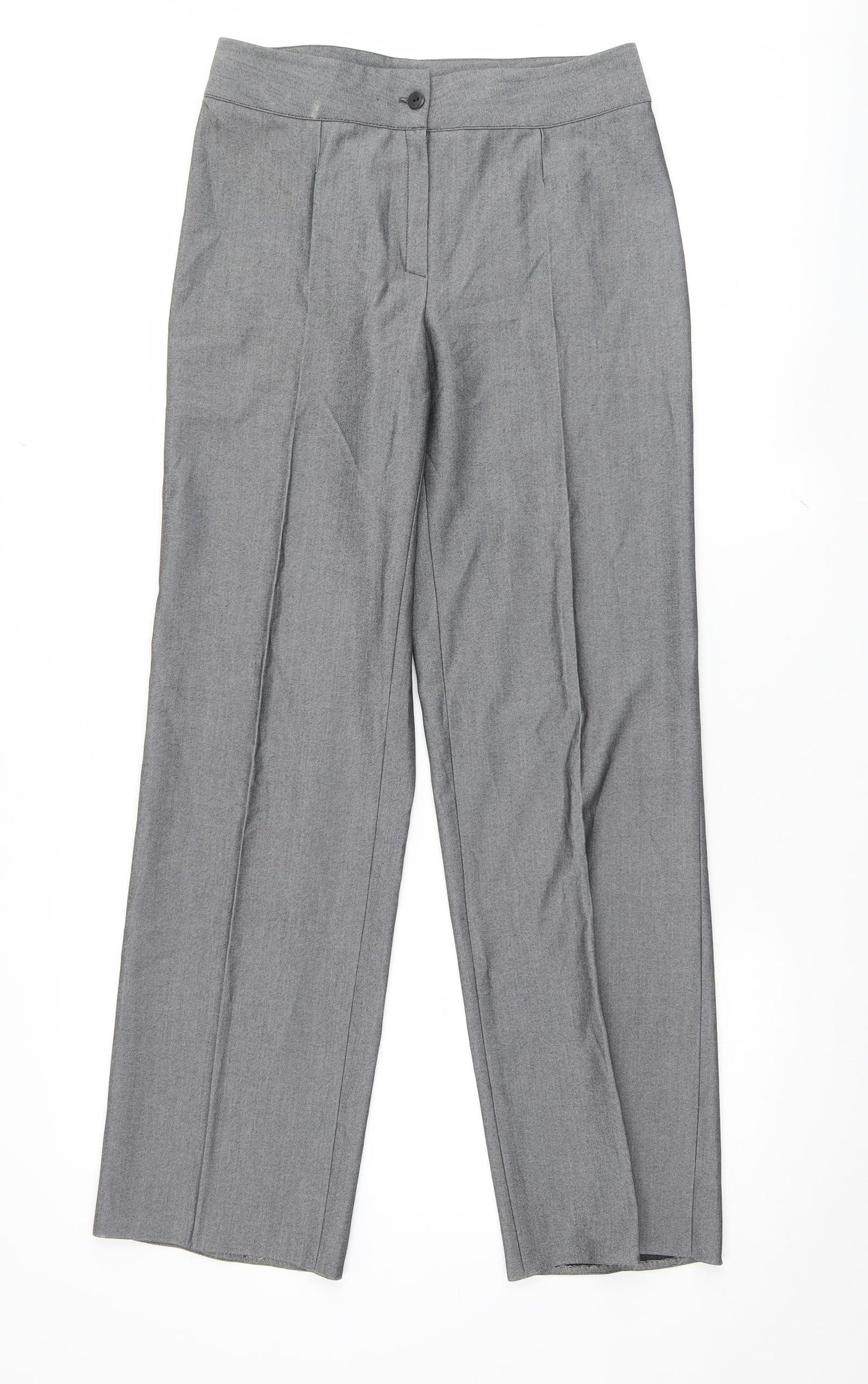 Womens UK Size 8 Preworn Regular Fit  Grey Trousers
