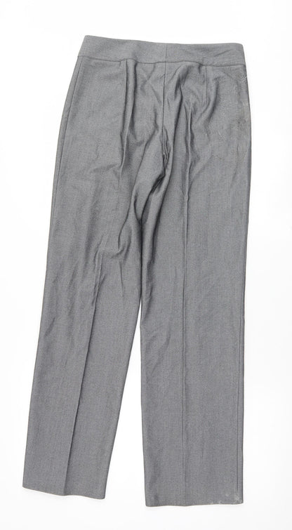 Womens UK Size 8 Preworn Regular Fit  Grey Trousers