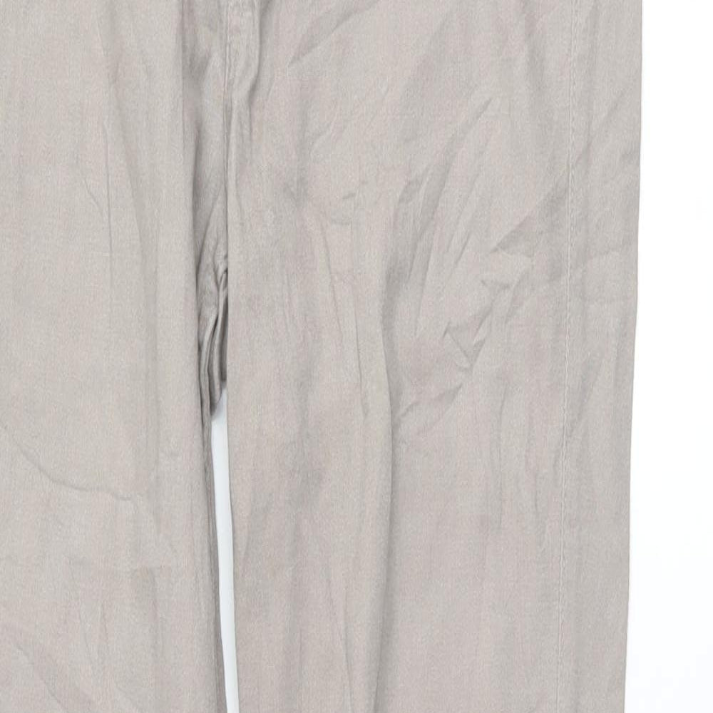 Womens UK Size 10 H&M Regular Fit  Beige Trousers