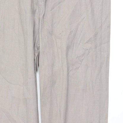 Womens UK Size 10 H&M Regular Fit  Beige Trousers
