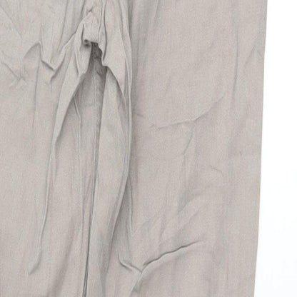Womens UK Size 10 H&M Regular Fit  Beige Trousers
