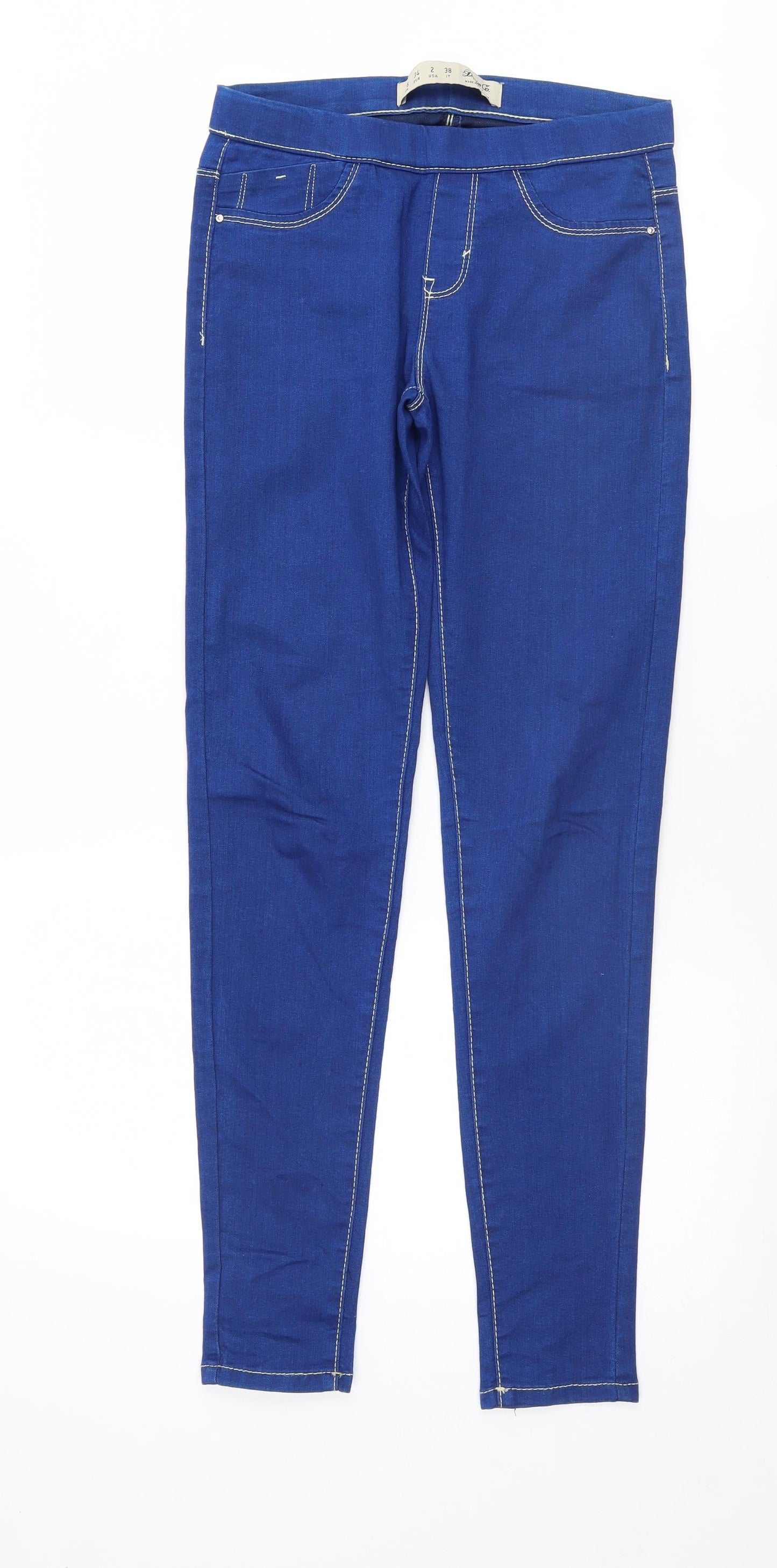 Denim & Co. Womens Blue   Skinny Jeans Size 6 L29 in