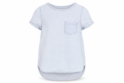 Womens UK Size 10 New Look Blue Basic Blouse