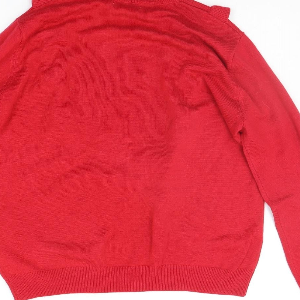 Womens UK Size M R Edition Red Pullover Jumper