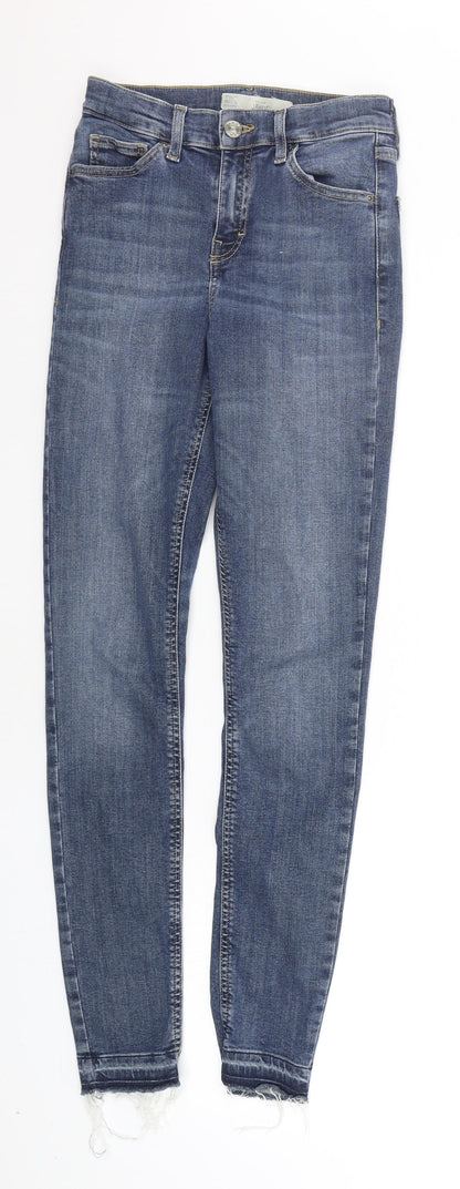 Topshop Womens Blue   Straight Jeans Size 25 in