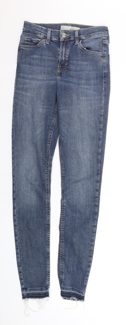 Topshop Womens Blue   Straight Jeans Size 25 in
