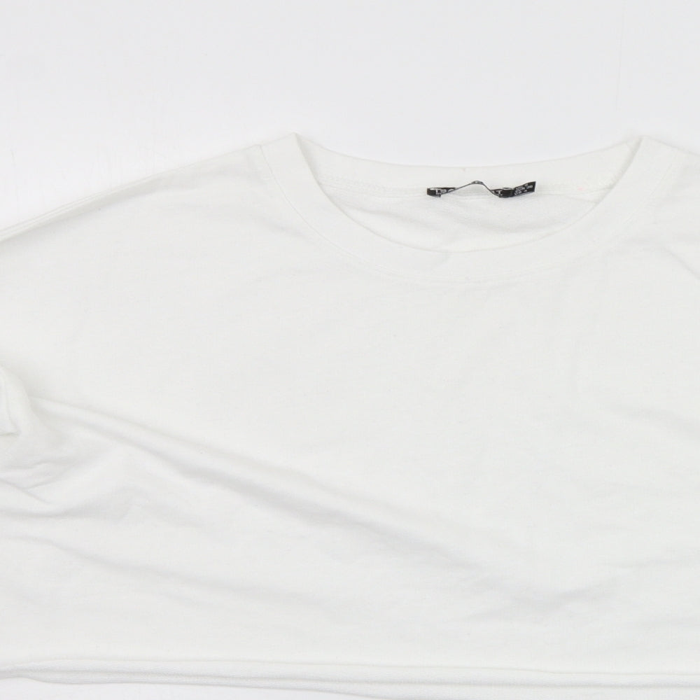 I SAW IT FIRST Womens White   Pullover Jumper Size 8