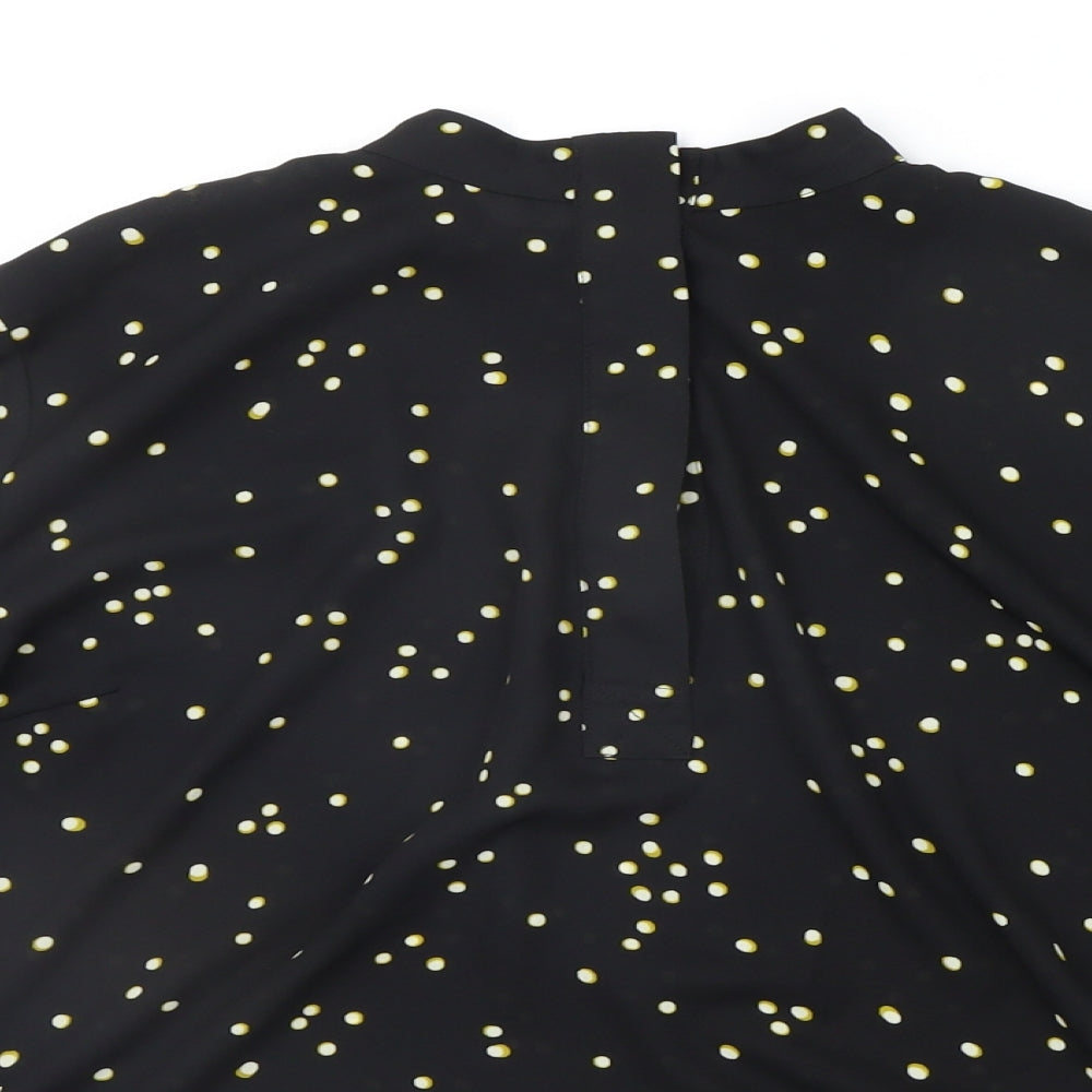 Womens UK Size 10 H&M Beige Basic Button-Up