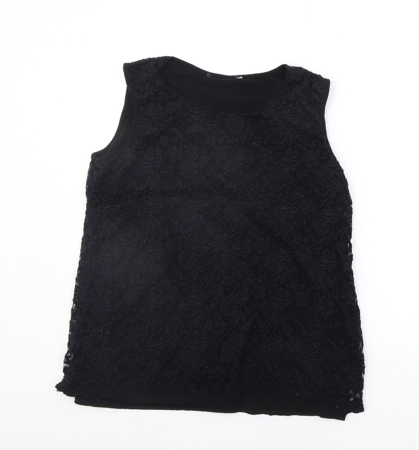 Womens UK Size 18 Preworn Black Basic Tank