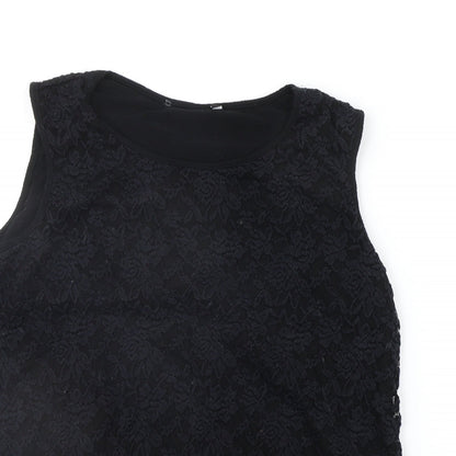 Womens UK Size 18 Preworn Black Basic Tank